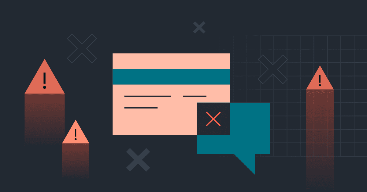 Declined credit card: Message meaning & solution