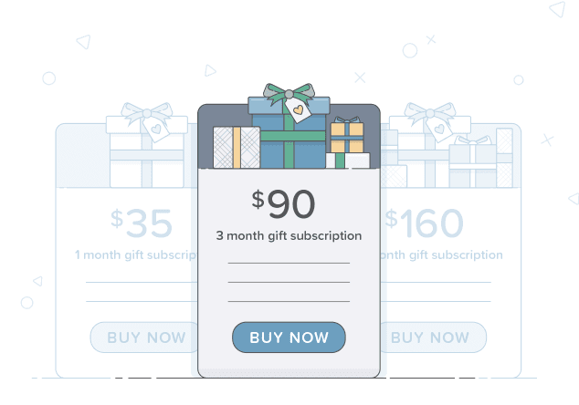 3 months subscription gift